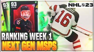 RANKING ALL 6 WEEK 1 NEXT GEN MSPS- NHL 23 HUT