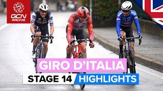 Attacking Finale As Breakaway Riders Go Head-To-Head  Giro DItalia 2023 Highlights - Stage 14