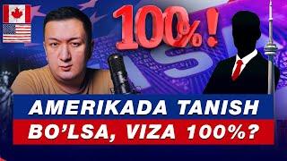 AMERIKADA TANISH BO’LSA VIZA 100%?