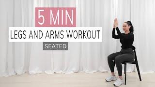 LEGS AND ARMS CHAIR WORKOUT  seated exercises at home