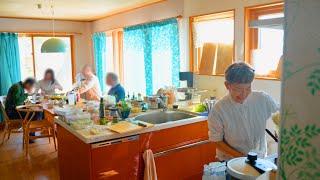 冷凍庫にある食材で料理を作る60代母のVlog｜春の訪れと桜の木の伐採｜ジェノベーゼ オレンジピール 肉だんご チャーシュー