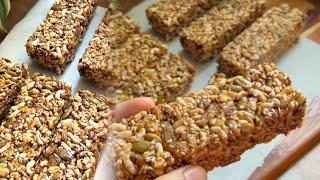 Healthy Snack Recipe  Oats Murmura Seeds Energy Bars  No Sugar Snack  Weight Loss  Ep- 9