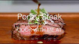 Ponzu Steak - Grilled Japanese Style Rib Eye - COOK WITH ME.AT