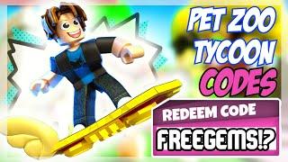 2022 **NEW**  Roblox Pet Zoo Tycoon Codes  ALL HOVERBOARD CODES