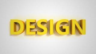 3D Text  Photoshop