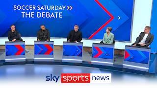 Arsenal Liverpool or Manchester City?  The Soccer Saturday panel debate the title race