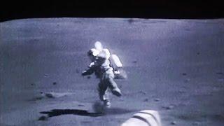 Astronauts falling on the Moon NASA Apollo Mission Landed on the Lunar Surface