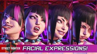 SF6 - All FACIAL EXPRESSIONS in VS Screen. 18 Characters