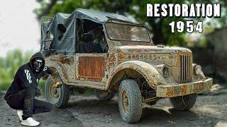 Old Soviet Jeep Gaz-69 Restoration  Full Engine ReBuild # 1