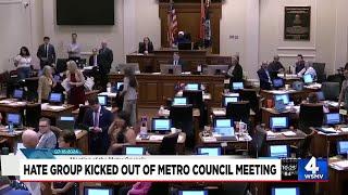 Hate group kicked out of Metro Council meeting