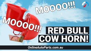 12v Red Bull Cow Horn