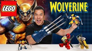 LEGO WOLVERINE SETS Wolverine Adamantium Claws Construction Figure and Wolverine Mech Armor