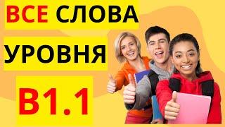 ВСЕ СЛОВА УРОВНЯ B1.1 -  НЕМЕЦКИЙ ЯЗЫК С ПРИМЕРАМИ ПРОСТЫХ ПРЕДЛОЖЕНИЙ