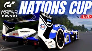 LIVE GT7  GTWS NATIONS CUP  OFFICIAL SEASON ROUND 1 @ Le Mans