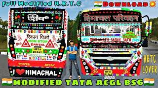 Modified TATA ACGL BS6 Bus Mod For Bussid  Download  Tata Acgl Bs6 Bus Livery Recongpeo HRTC Bus 