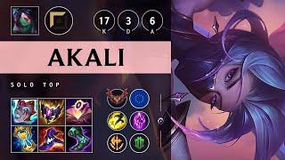 Akali Top vs Garen Quadra Kill Godlike - EUW Grandmaster Patch 14.17