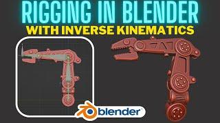 Rigging with Inverse Kinematics IK in Blender - Mechanical Arm