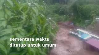 Simbahe ditutup karena sungai meluap