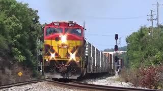 KCS SD70MAC 3911 w Awesome K5LA + Crew Leads CSX Q143 on 81118