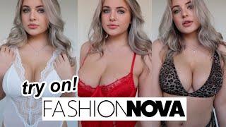 can’t believe i’m doing a lingerie haul... fashion nova + kendra rowe