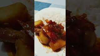 stufato tacchino patate peperoni e riso#genova #italianfood #shortsvideo