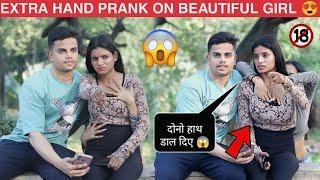 Extra Hand On Shoulder Prank  In India  With Twist   Op Reactions   DEEPANSHU MANNI 