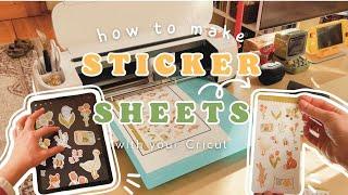 How To Make Sticker Sheets  With Cricut and Procreate  Kiss Cut Stickers Tutorial