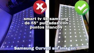 reparar pantalla tv led Samsung con puntos blancos