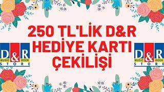 1000 ABONE ÇEKİLİŞİ 1000 ABONE İÇİN TEŞEKKÜRLER Bin Aboneye Özel 250 TL D&R Hediye Kartı Çekilişi