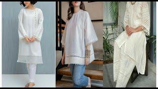 white colour kurta design for girls simple white Kurta design for girls girls kurta youtube video