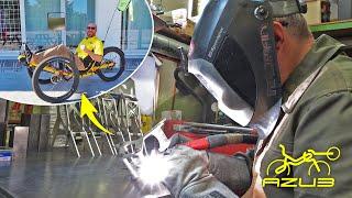 Welding a Custom Designed Recumbent Trike Frame in Czechia 