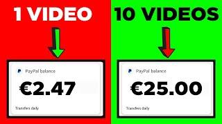 Verdiene 2.48€Minute durch YouTube Videos anschauen NEUE WEBSITE Online Geld machen..