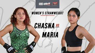 CHASNA ATIKA VS MARIA TARANDE  FULL FIGHT ONE PRIDE MMA 76 KING SIZE NEW #1 JAKARTA