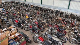 BARN FIND Huge Collection of Classic Motorcycles including Triumph BSA Royal Enfield Norton