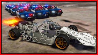 GTA 5 Roleplay - 10 cops chase jet engine flip car  RedlineRP