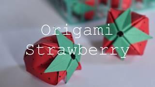 Origami Strawberry Tutorial