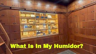 What is in my Humidor  Tour home and cigar bar humidors