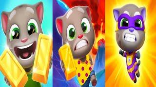 Talking Tom Gold Run vs Talking Tom Time Rush vs Talking Tom Hero Dash New Updates Android Gameplay