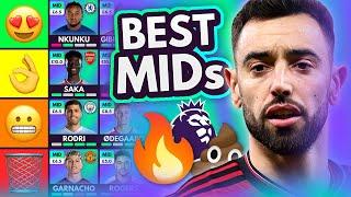 FPL 202425  MIDFIELDERS TIER LIST  Best Midfield For Your GW1 Fantasy Premier League Team?