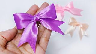 Easy Satin Ribbon Bow In 2 Minutes 