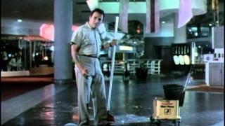 Chopping Mall - Dick Miller gets electrocuted