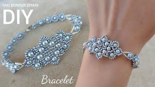 Yılbaşı hediye fikirleri. Boncuktan bileklik yapımı Christmas gift idea  HOW TO MAKE BRACELET. DIY