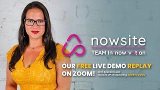 Nowsite  MyAI  EricAI  VP of Marketing Cheryl Coco  Zoom Replay