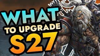 S27 WHAT TO UPGRADE?  CHALLENGE RIFT BAG - DIABLO 3 SEASON 27 GUIDE 2.7.4 - DH WIZ BARB & MORE