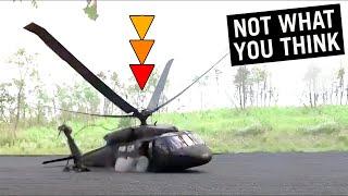 Why Helicopters Fall Like a Leaf Not a Rock