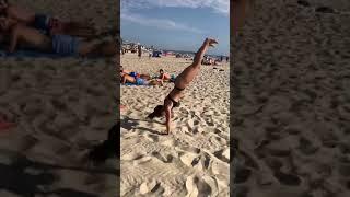 Dizzy yet  IG DemiBagby#fitness #beach #flips  #shorts #youtubeshorts #shortsvideo