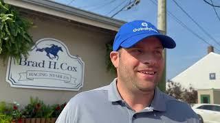 Brad Cox talks Belmont Stakes Angel of Empire Hit Show Tapit Shoes