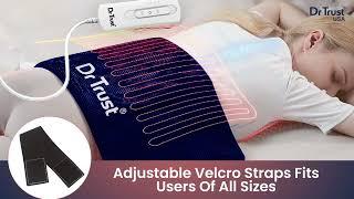 Dr Trust USA Orthopaedic best heating pad for back pain or period craps with belt