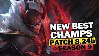 New Best Champions for Season 9 and Patch 8.24b for Climbing in EVERY ROLE