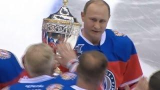 Raw Putin Plays in Exhibition Ice Hockey Match